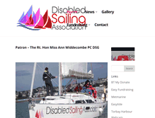 Tablet Screenshot of disabledsailingassociation.org.uk